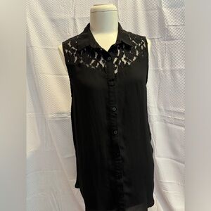 Black H&M Divided sleeveless blouse